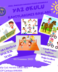 YAZ OKULU KAYITLARIMIZ BAŞLADI.