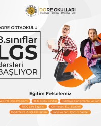 LGS DERSLERİ BAŞLIYOR