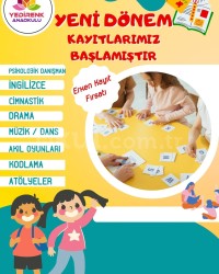 Yeni Dönem Kayıtlarımız Başlamıştır