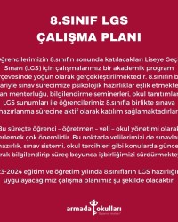 8.SINIF LGS ÇALIŞMA PLANI