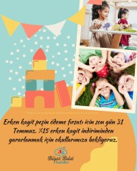 ERKEN KAYIT PEŞİN ÖDEME FIRSATI