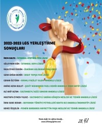 2022-2023 LGS YERLEŞTİRME SONUÇLARIMIZ