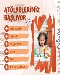 ATÖLYELERİMİZ BAŞLIYOR
