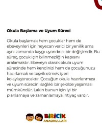 Okula Başlama ve Uyum Süreci