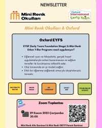 Minirenk Okullar Oxford EYFS
