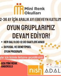 22-36 ay için ebeveyn katılımlı oyun grubu