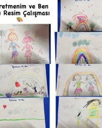 Öğretmenim ve Ben Adlı Resim çalışması