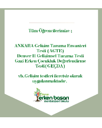 ÜCRETSİZ GELİŞİM TESTLERİ