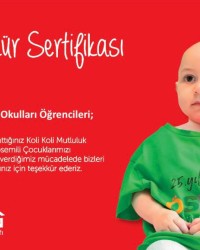 Teşekkür Sertifikası