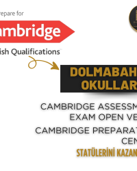 Okulumuz, Cambridge Assessment Exam OPEN VENUE ve Cambridge Preparation Center statülerini kazanmıştır.