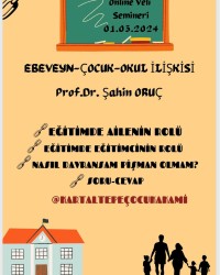 EBEVEYN-ÇOCUK-OKUL İLİŞKİSİ