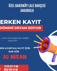 ERKEN KAYITLARIMIZI KAÇIRMAYIN