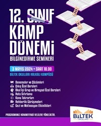 12.Sınıf Kamp Dönemi