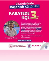 KARATE TURNUVASI İLÇE 3. BİL KOLEJİNDE'' BİL KOEJİNDE BAŞARI BİR KÜLTÜRDÜR.''