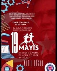 19 MAYIS ATATÜRK'Ü ANMA  GENÇLİK  VE SPOR BAYRAMI KUTLU OLSUN