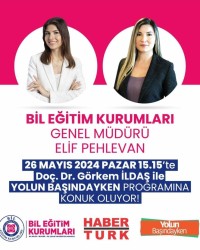 BİL EĞİTİM KURUMLARI GENEL MÜDÜRÜ ELİF PEKLEVAN ''YOLUN BAŞINDAYKEN  PROĞRAMI ''