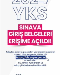 2024 YKS SINAVA GİRİŞ BELGELERİ ERİŞİME AÇILDI!!!