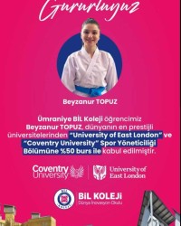 BEYZANUR TOPUZ BİL KOLEJİNDE BAŞARI BİR KÜLTÜRDÜR GURURLUYUZ.