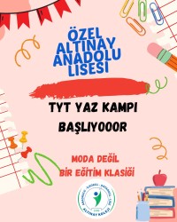 YKS öğrencilerimiz İçin YAZ KAMPI başlıyor!!!