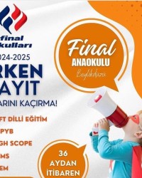 ANAOKULU ERKEN KAYITTA SON FIRSATLAR!