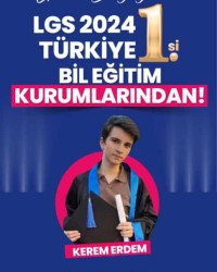 ÖĞRENCİLERİMİZLE GURUR DUYUYORUZ '' LGS 2024 1, TÜRKİYE BİL EĞİTİM KURUMLARINDAN ''!