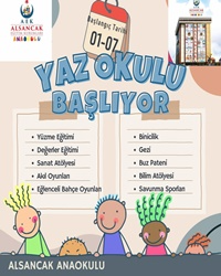 YAZ OKULU BAŞLIYOR