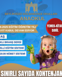 ANAOKULU AVANTAJLI KAYIT DÖNEMİ DEVAM EDİYOR!