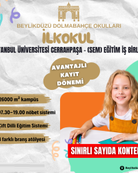 Dolmabahçe Okulları İlkokul kademesinde avantajlı kayıt dönemi devam ediyor!