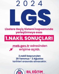 LGS 2024 LİSELERE GEÇİŞ SİSTEMİ