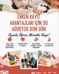 ERKEN KAYITLARIMIZ İÇİN SON GÜNLER