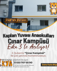 Kaplan Yuvası Anaokulları Yeni Kampüsünü Açıyor!