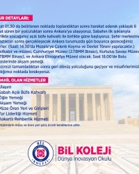 TUR DETAYLARI &  DAHİL OLAN HİZMETLER