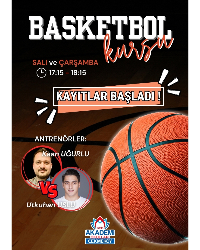 BASKETBOL KURSU KAYITLARI BAŞLADI !