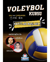 VOLEYBOL KURSU KAYITLARI BAŞLADI !
