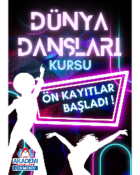 DÜNYA DANSLARI KURSU ÖN KAYITLARI BAŞLADI !