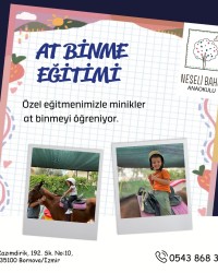 NEŞELİ BAHÇE ANAOKULU 'NDA AT BİNME EĞİTİMİ