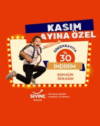 Kasım Ayına Özel Erken Kayıtta %30 İndirim Fırsatı