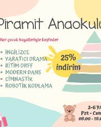 Ataşehir Piramit Anaokulu'ndan Okul.com.tr Velilerine Özel İndirim Fırsatı!