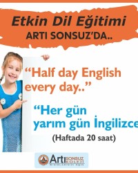 HER GÜN YARIM GÜN İNGİLİZCE