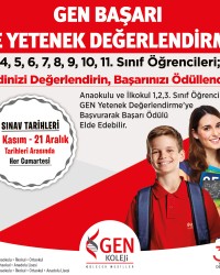 GEN BAŞARI VE YETENEK DEĞERLENDİRME