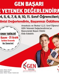 GEN BAŞARI VE YETENEK DEĞERLENDİRME