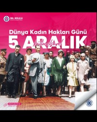 5 ARALIK DÜNYA KADIN HAKLARI GÜNÜ KUTLU OLSUN