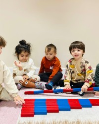 MONTESSORİ KIRMIZI MAVİ ÇUBUKLAR