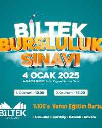 Başarı sizden, destek ve burs Biltek’ten!