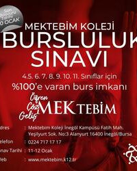 MEKTEBİM KOLEJİ BURSLULUK SINAVI