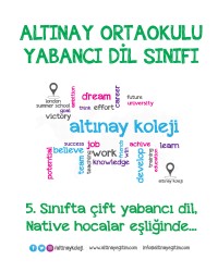 5. SINIF ÇİFT YABANCI DİL PROGRAMI