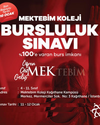 MEKTEBİM KOLEJİ BURSLULUK SINAVI