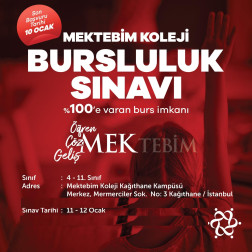 MEKTEBİM KOLEJİ BURSLULUK SINAVI