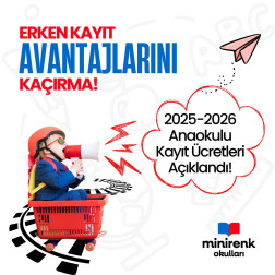 2025/ 2026 Eğitim Öğretim Yılı Erken Kayıt Dönemi Fiyatlarımız Açıklandı.