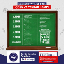 YARIYIL TATİLİ ETÜT MERKEZİ